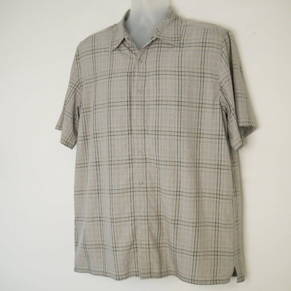 511 Tactical Men Med S/S Snap Button Up Zip Pocket Shirt Concealed Carry Gray - Picture 3 of 6